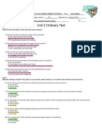 Ordinary Test Ordinario Unit 3 B2+