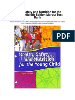 Health Safety and Nutrition For The Young Child 9th Edition Marotz Test Bank
