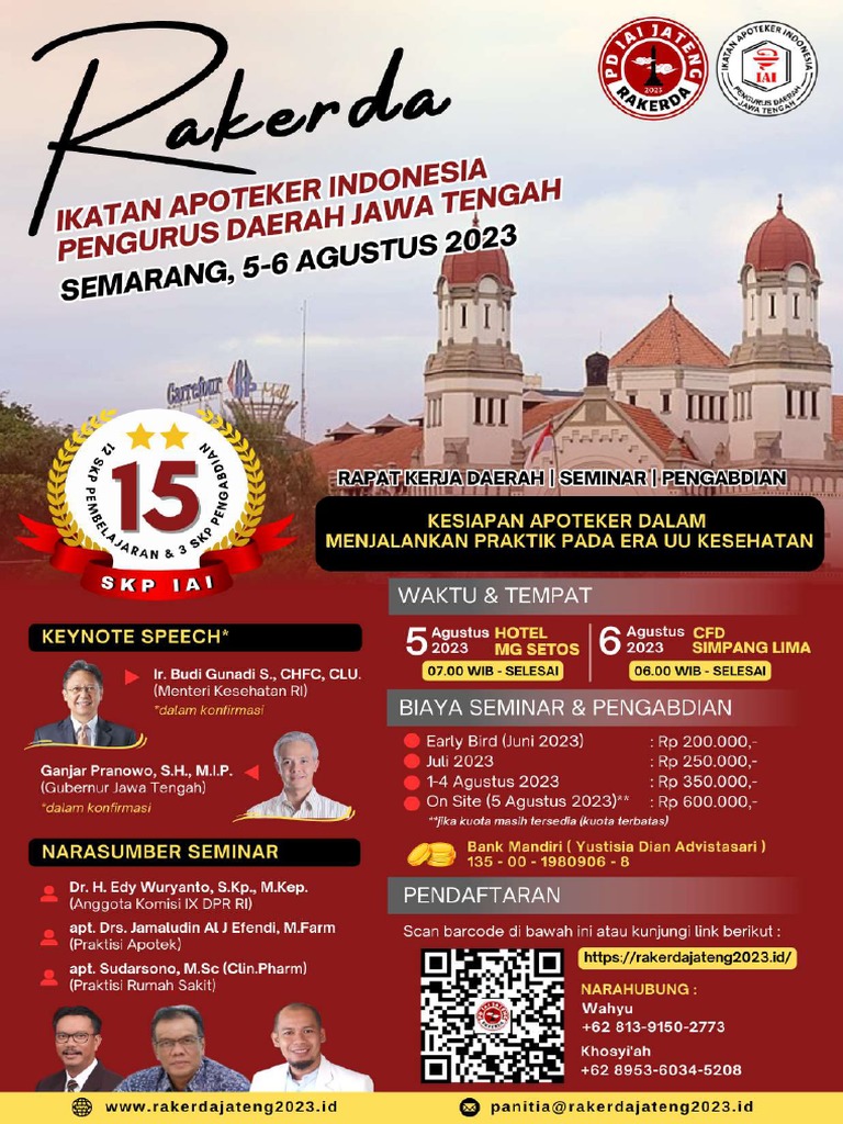Flyer Publikasi Rakerda PD Iai Jawa Tengah 2023 | PDF