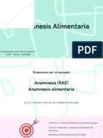 Presentación Anamnesis Alimentaria