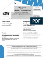 Goyang Ria Music Festival: Event Details Billing Details