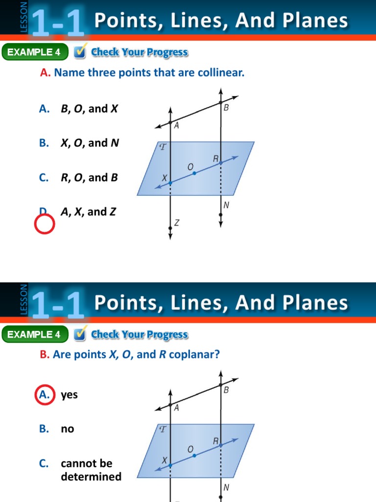 Points, Lines, and Planes Overview | PDF | Geometry | Mathematics