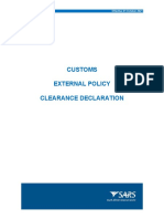 SC CF 55 Clearance Declaration External Policy