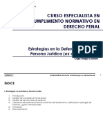 UCLM - Estrategias en La Defensa Penal de La Persona Jurídica - PARTE I