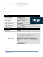 Paramita Dewi Fortuna - Unit Plan For Teaching Demo-Ilo Ilo University, Philippines