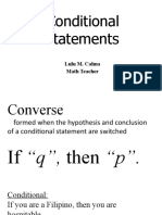 Conditional, Converse, Inverse or Contra