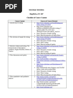 Checklist Textiletesting