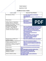 Checklist Textilechemistry I