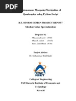 Autonomous Waypoint Navigation of Quadcopter Using Python Script3