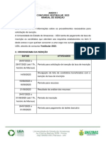 Anexo I Concurso Vestibular 2023 Manual de Isenção 1. Apresentação