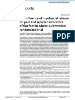 The Influence of Myofascial Release On Pain and Selected Indicators of Flat Foot in Adults: A Controlled Randomized Trial