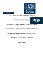 Analisis Generalidades Del Derecho Penal