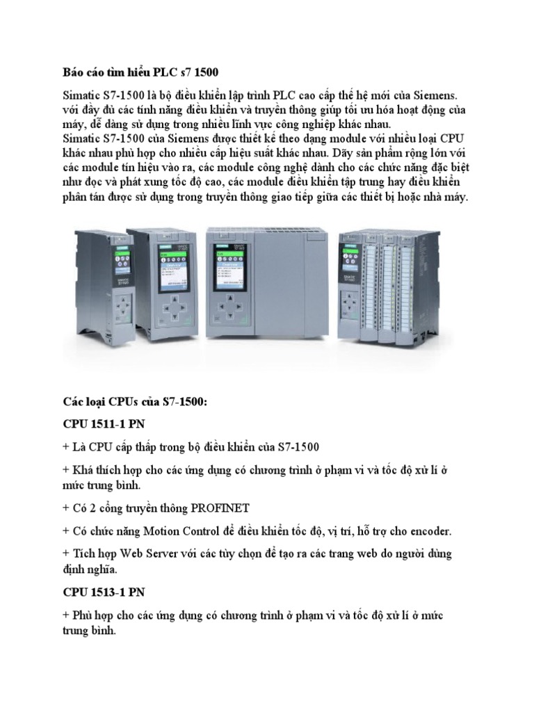 PLC s7 1500 | PDF