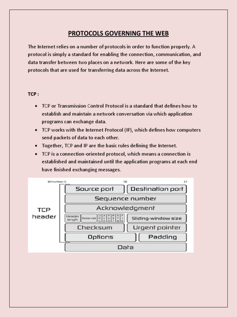 WT UNIT 1 Lecture 1.2 Protocols Governing The Web | PDF | Internet ...
