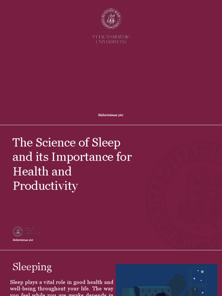 Importance of sleeping pdf