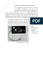 Tahapan Palaksanaan Eror Test Water Meter Menggunakan Test Meter