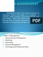 ETHICS IN MANAGEMENT Gowri Hebbar