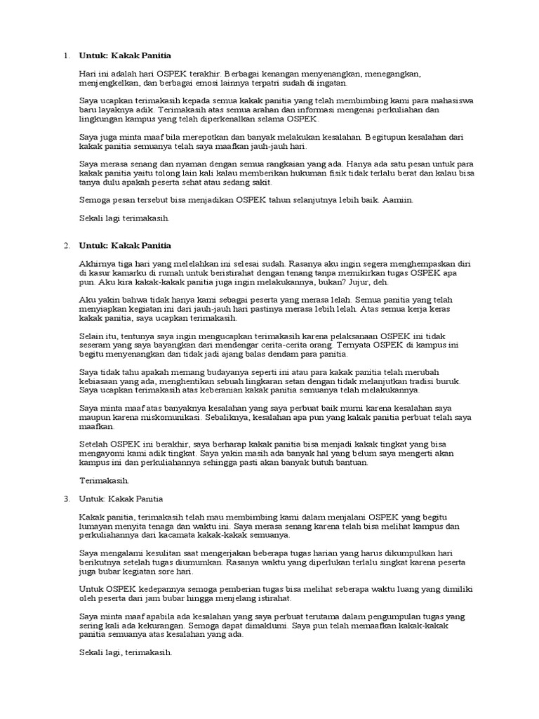 Surat Osis | PDF