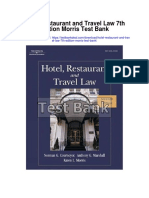 Hotel Restaurant and Travel Law 7th Edition Morris Test Bank