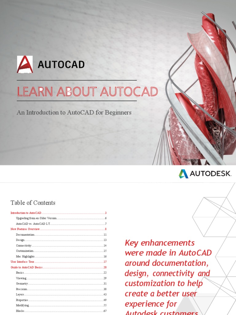 Beginner's Guide to AutoCAD Features | PDF | Auto Cad | Graphical User ...