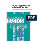 HTML and Javascript Basics 4th Edition Barksdale Test Bank