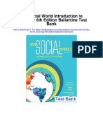 Our Social World Introduction To Sociology 6th Edition Ballantine Test Bank