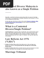 Divorce and Matrimonial Rules 1980 | PDF | Pleading | Affidavit
