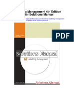 Marketing Management 4th Edition Winer Solutions Manual