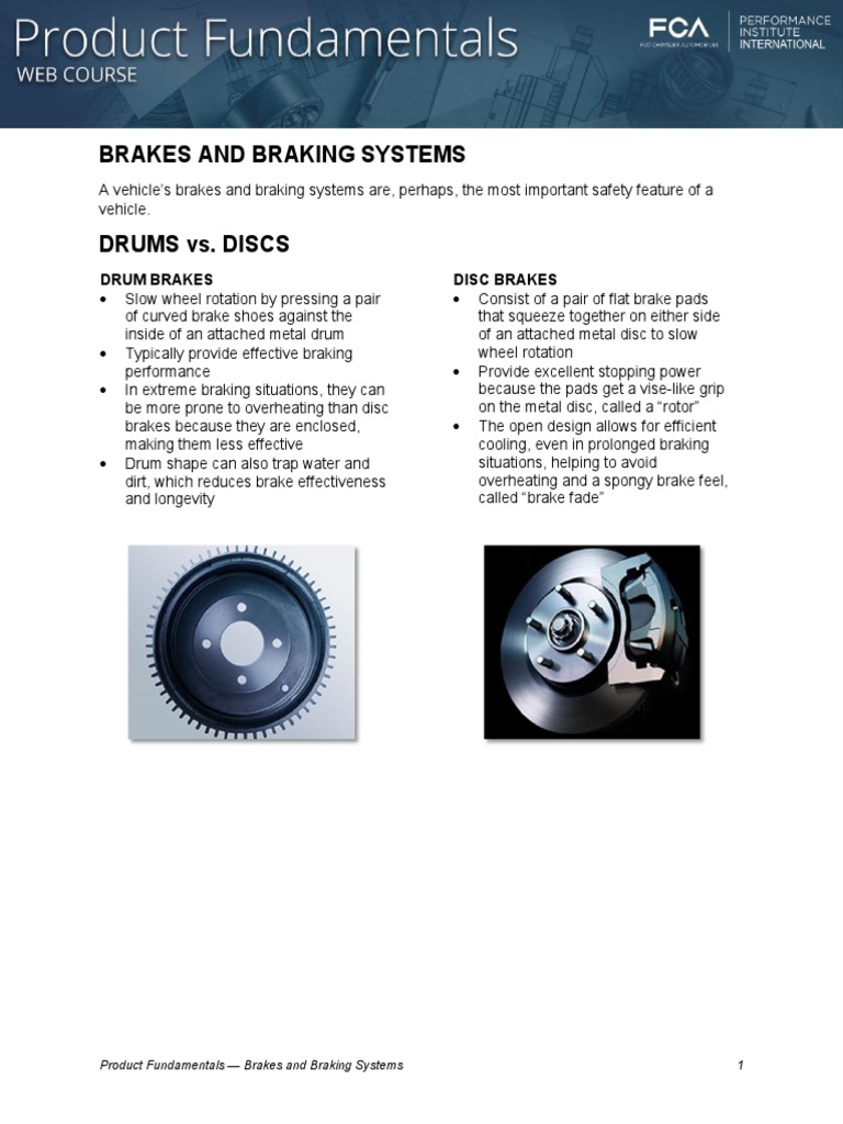 Product FundamentalsBrakes and Braking Systems PDF Brake Anti