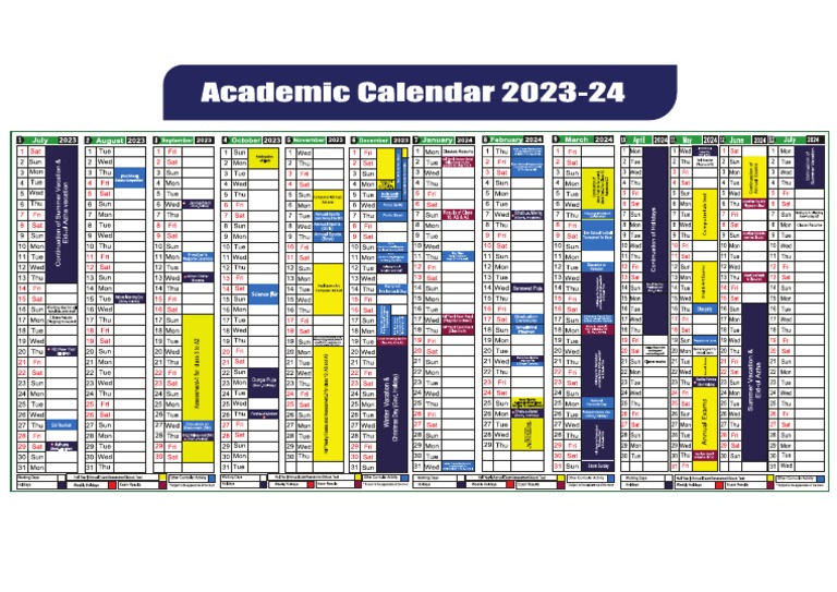 Academic Calendar 2023-24 | PDF