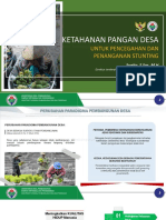 Dirjen PDP - Ketahanan Pangan Untuk Penanganan Stunting Di Desa