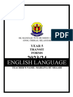 Year 5 Transit Forms 2023 24 English 5uitm