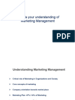 What Is Your Understanding of Marketing Management