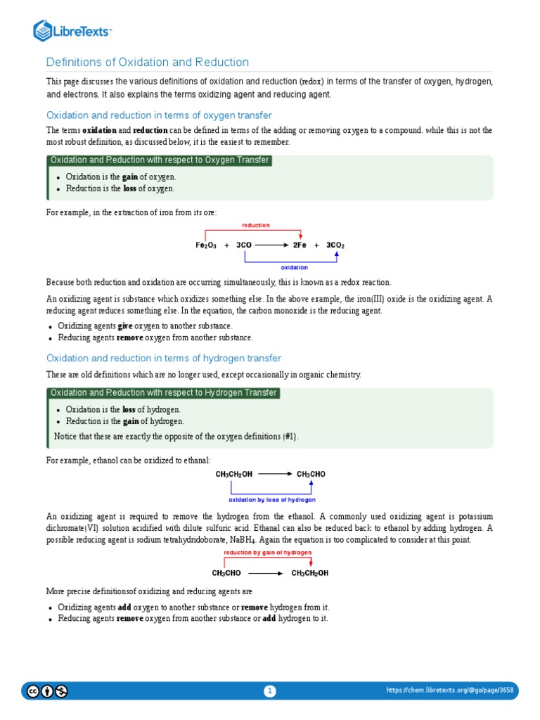 Both Definitions Of Reduction