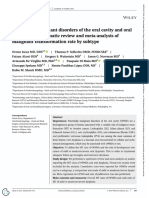 Potentially Malignant Disorders of The Oral Cavity and Oral Dysplasia - A Systematic Review and Meta Analysis of Malignant Transformation Rate by Subtype