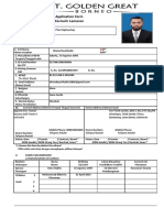 GGB Job Application UPDATE Form 2023