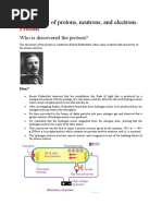 Discovery of Sub Atomic Particles