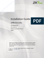 ZKBioSecurity V5000 4.0.0 R Installation Guide