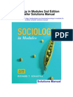Sociology in Modules 2nd Edition Schaefer Solutions Manual