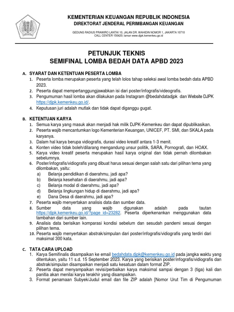 Lomba Bedah Data APBD 2023 | PDF