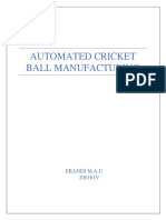 Automated Cricket Ball Manufacturing