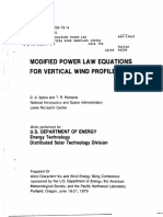 Modified Power Law Equations For Vertical Wind Profiles