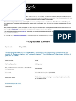 Your Pay Rates Summary