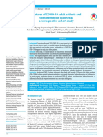 Features of Covid-19 Adult Patients and The Treatment in Indonesia A Retrospective Cohort Study