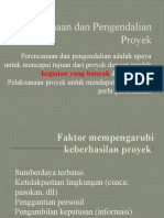 Perencanaan Dan Pengendalian Proyek