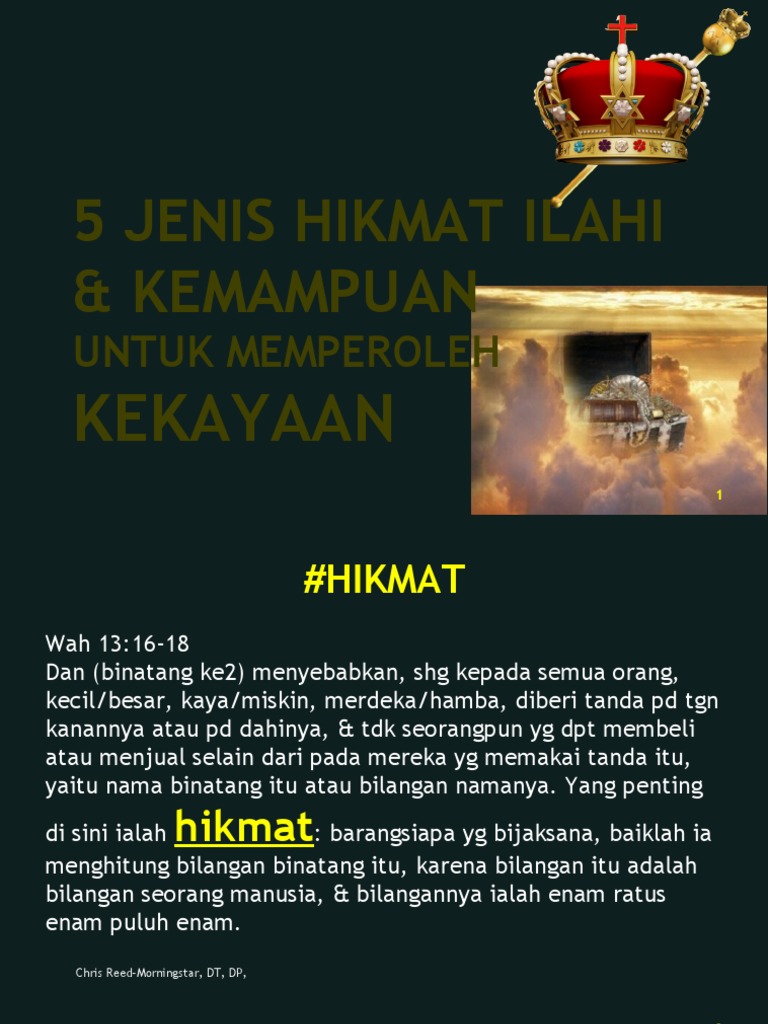 5 Jenis Hikmat untuk Kekayaan Ilahi | PDF | Agama & Spiritualitas