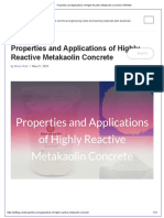Properties and Applications of Highly Reactive Metakaolin Concrete - PDFBAG