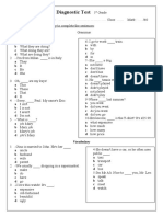 Diagnostic Test 1st Sec