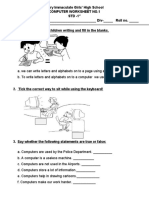 Worksheet 1 (STD 1)