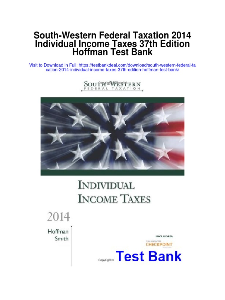 South Western Federal Taxation 2014 Individual Taxes 37th